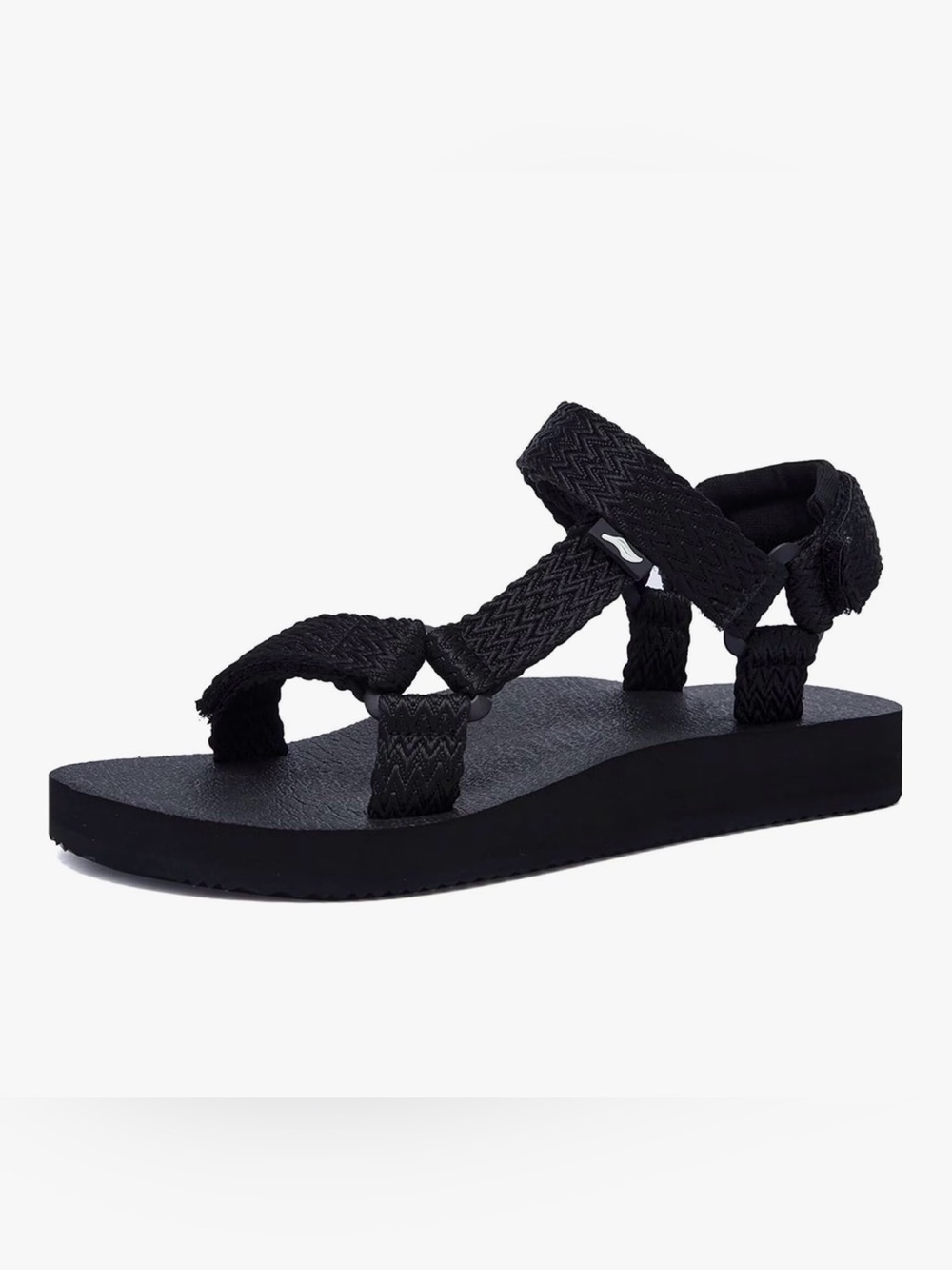 Black Women's Strap Sandals –